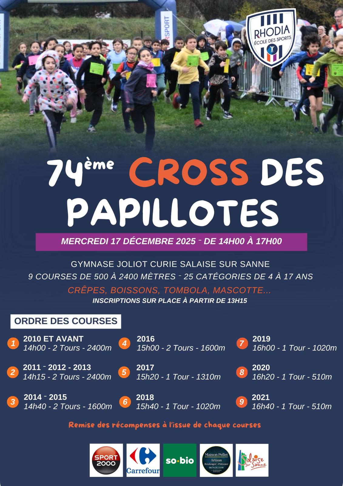 Affiche Cross des Papillotes 2025