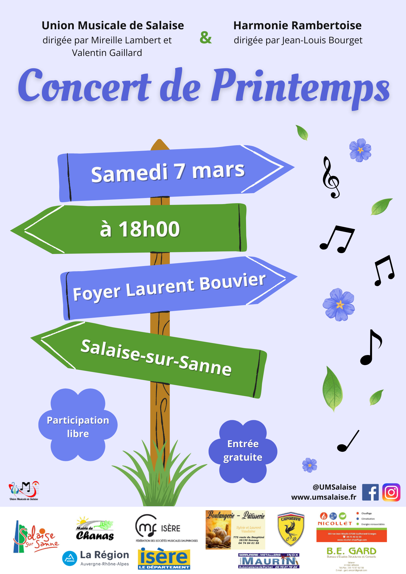 Affiche UMS – Concert de Printemps 2026
